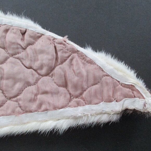 Cross Mink Fur Collar No Lining Repurpose or Wear - Picture 10 of 10
